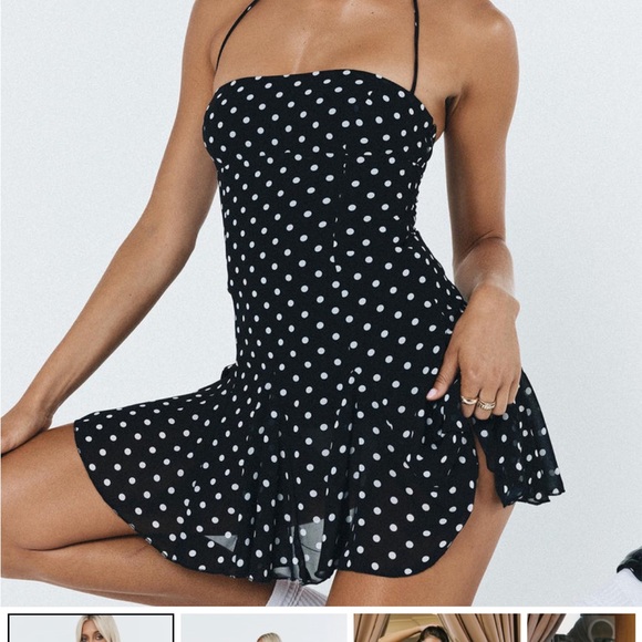 MINI DRESS BLACK and WHITE - Picture 2 of 4